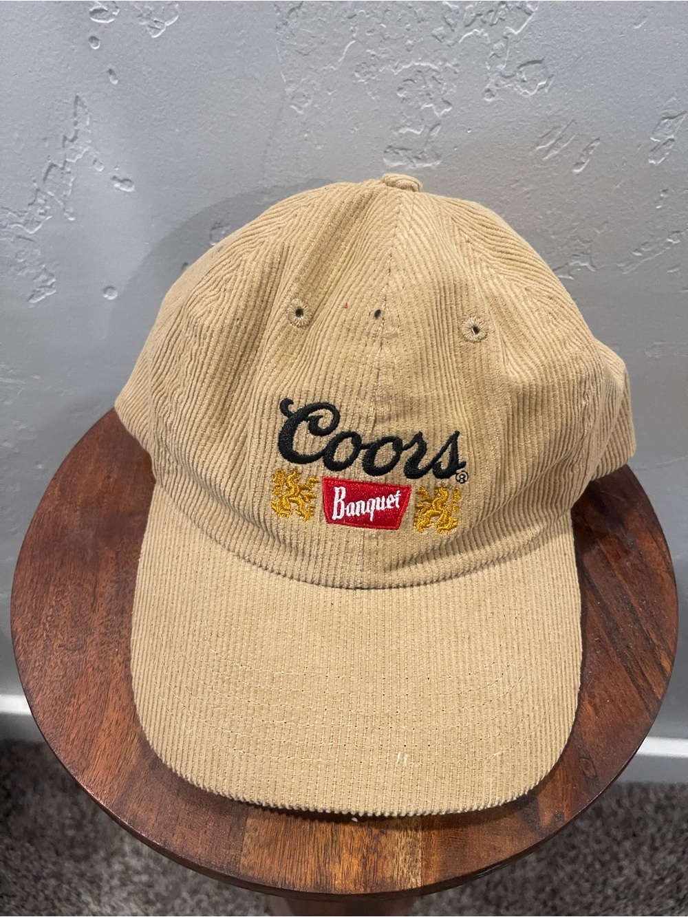 Banquet Corduroy Baseball Cap in Tan